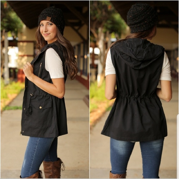 Infinity Raine Jackets & Blazers - 🖤Black Military Cargo Vest by Infinity Raine